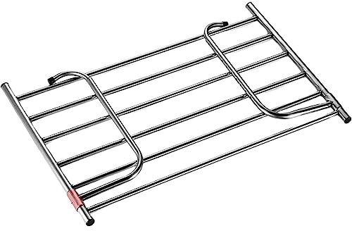 Gvqng Acero Inoxidable Tendedero, Giratorio De 360° Extensible Soporte para Toallas Y Calcetines, Extensible Acero Inoxidable Titular De La Toalla, Plegable Ligero Secador,(Telescopic) 68～120cm Long