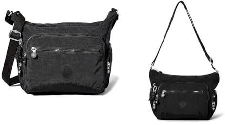 Kipling Damen Gabbie Crossbody, Schwarz, 18.5x35.5x30 cm EU Damen GABBIE S Borsa a Tracolla, Schwarz (Black Noir), Einheitsgröße