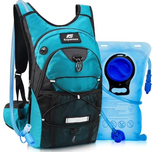 Expansea Sac à Dos d'hydratation avec vessie d'hydratation 3L, Sac à Dos de Cyclisme extérieur imperméable et Respirant de Grande capacité, pour la Course, la randonnée, Le Cyclisme, Le Camping