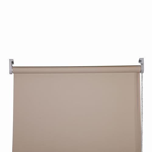 Apex Furnishings Cappuccino Blackout roller blinds for windows, Thermal Insulated UV Protection Child Safety Trimmable Easy Fit Home office Window Blinds W 120cm x L 165cm