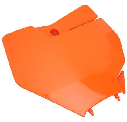 Cosiki Motorcycle Front Number Plate, Motorbike Front Number Plate ABS Weather Resistant for XC125 250 300 (Orange)
