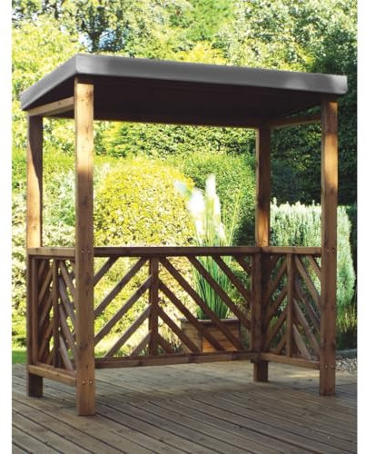 Traditional Yogorm BBQ Shelter With A Grey Waterproof Cover