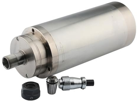 3.2KW 220V 100mm Water-Cooled Motor Spindle Kit, Speed 24000RPM with ER20 Collet Nut & 4 Disc Bearings, for CNC Engraving Machine Milling Machine Engraving