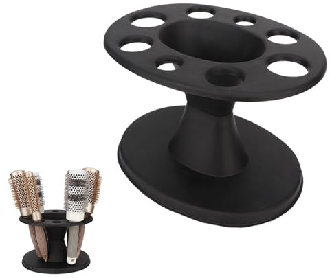 Organizador de Herramientas para el Cabello, Organizador de Cepillos para el Cabello, Cepillo Redondo de Plástico, Soporte para Peine, Estante de Exhibición, Organizador para