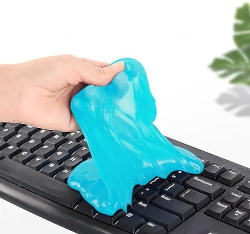 JCUGSBS Reinigungsgel Auto Cleaning Gel Schleim Tastatur Reinigung Wiederverwendbar Auto Innenraum Reiniger Tastatur Reinigungsschleim Universeller für PC Laptop Kamera Taschenrechner(70g X 2)