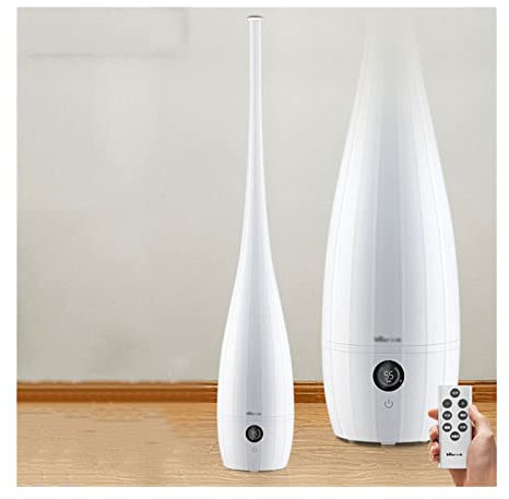 Humidificador Humidificador Dormitorio Tipo Piso 4L Difusor De Aceite De Gran Capacidad Humidificador Silencioso con Control Remoto - Apagado Automático - para Bebés Guardería Y Toda La Casa Humidific