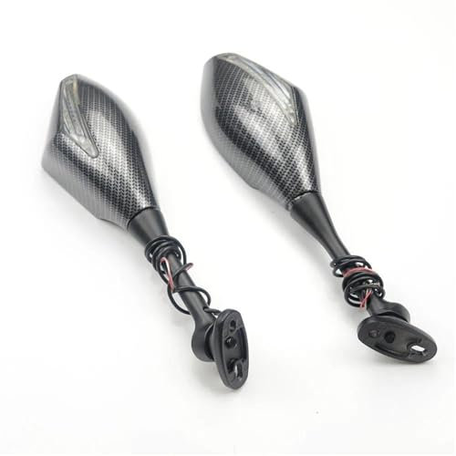 MPODYTSF Motorradspiegel Motorrad Blinker Rückspiegel Für H-ONDA CBR600RR 2003 2004 2005 2006 2007 2008 2009 2010 2011 2012 2013 2014 Rückansicht Spiegel(DEEP Black)