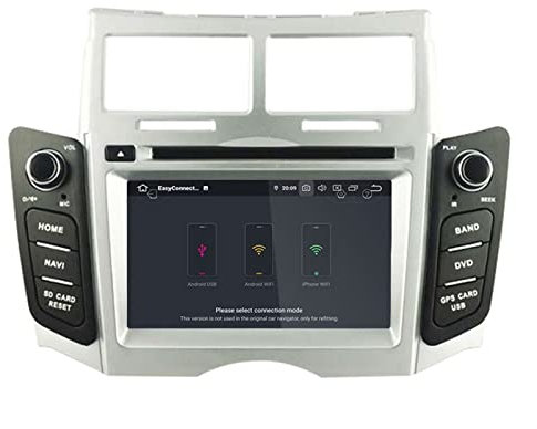 JINFOLI Wifi GPS Navigation Stereo 2 Din Bilradio 4G 64G Multimedia DSP IPS Android 10.0 Bil DVD-spelare Passar, for Toyota, Yaris 2005-2011 Bilstereosystem(WITH DSP)
