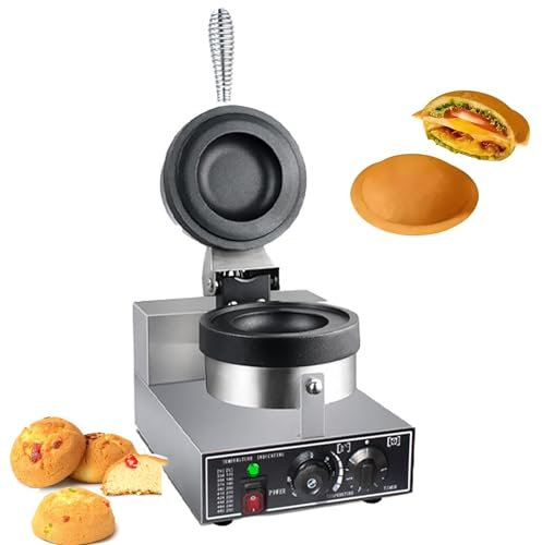 FVPJUXSG Ice Cream Burger Maker, Ice Cream Sandwich Waffle UFO Burger Maker Sandwich Press Home Use Without Coating Tray, Perfect For Making Creative Desserts And Delicious Sandwiches(Size:110V)