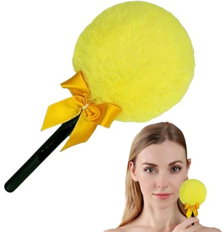 Poudre Corporelle - Palette de maquillage en forme de - Accessoire de maquillage avec poignée pour appliquer la poudre, usage quotidien à la maison ou en voyage pour les femmes à la peau sensible