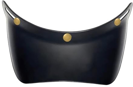 FJMQHU Visiera di Ricambio per Casco a 3 Bottoni, 20 X 14 X 3 Cm (nera), Parasole, Antivento