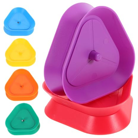 WOONEKY Dreieckiger Kartenhalter aus Kunststoff für Spielkarten | Papier Geeignet, Tragbar und Multifunktional, 6 Stück-pack für Familienspielabende und Soziale Anlässe