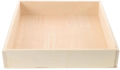 Vaguelly Sand Pit Table: Wooden Desktop Sand Storage Box For Kids - Square Sandbox Montessori Tray For Indoor Play Small Spaces And Playrooms