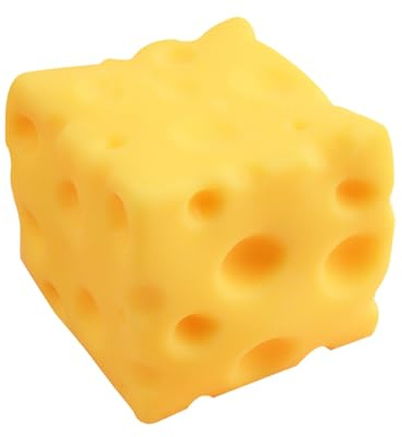 Giocattolo da spremere al formaggio giallo, giocattoli sensoriali con palla antistress al formaggio, giocattolo modellabile a rimbalzo lento, palline antistress per bambini adulti