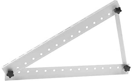 Fyearfly Kit staffa di montaggio solare regolabile da 22, in lega di alluminio AL6005-T5, per pannelli fotovoltaici sub-100W, angolo 0-90°, include travi a L, aste e elementi di fissaggio M8/M6