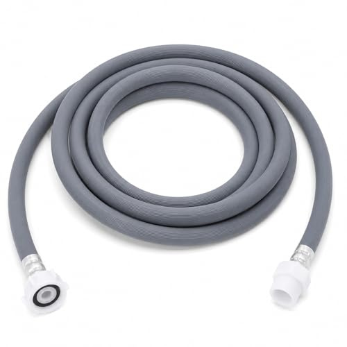 Zulaufschlauch Verlängerung, Aquastop 3,5 m, 20 mm Anschluss, Waschmaschine Spülmaschine Wasserzulauf Schlauch, Robuster Dicht Schlauch mit Sicherheitsventil, für Haushalt Küche