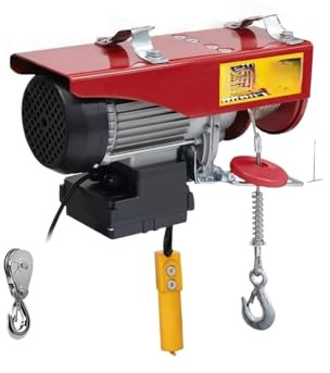 Montacargas eléctrico Polipasto Eléctrico Grúa De Cabrestante Eléctrico Portátil Para El Hogar, Polipasto 440LBS-2200LBS Con Eléctrica Control Inalámbrico/cableado