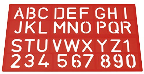 Westcott E-10600 00 - Plantillas de escritura, letras y números