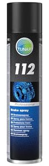 400 ml Tunap 112 Professional Frenos Spray de servicio de frenos, cuidado de frenos, frenos, lubricante, protección contra la corrosión, sin metal