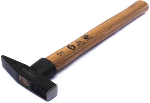 TrendLine Schlosserhammer, 100 g Hammer Werkstatthammer mit Holzstiel