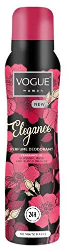 Vogue Elegance Lot de 3 déodorants en spray pour femme 150 ml