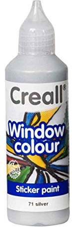 Tophobby Fensterfarbe 80 ml SILBER Glow in the Dark Enkaustik Fenstermalfarbe