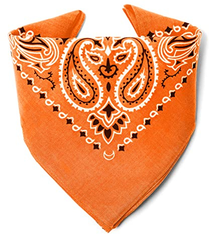 Karl Loven Bandana med överlägsen tjocklek - Hållbar bomull - 20 exklusiva färger - Paisleymönster, one size