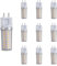 PAZWAHF Confezione da 10 - Lampadina a mais LED G12 8W 1200LM,12W 1800LM,18W 2700LM,3000K 6000K AC85V-265V Corrente costante senza sfarfallio, illuminazione lampadario non dimmerabile