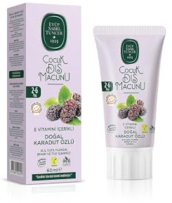 EYUP SABRI TUNCER Dentifrice Extrait Naturel de Mûrier Noir 2-6 Ans 60 ml