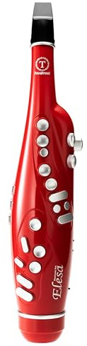 Tahorng Elesa Electronic Saxophone, Digital Wind Instrument, Bluetooth (Red)