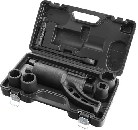 VEVOR Torque Multiplier, Heavy Duty Torque Multiplier Wrench Set, 1 Inch Drive Lug Nut Wrench Torque Multiplier, 1:58 4800N.m Lug Nut Remover, with 4 Sockets and Storage Case for Truck Trailer RV