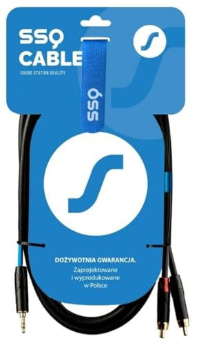 Sound station quality (SSQ) MiJRCA1 1m to 2 RCA Audio Cable