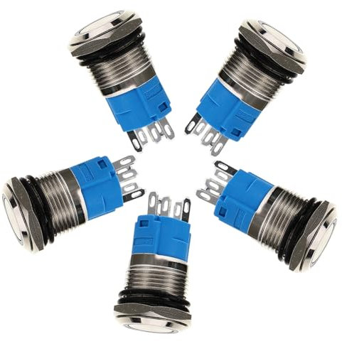 Mobestech 5stücke Runder Druckknopf Wasserdichter Knopf Staubdicht Neuer Ersatz Tasten Haltbar Led Ringlicht