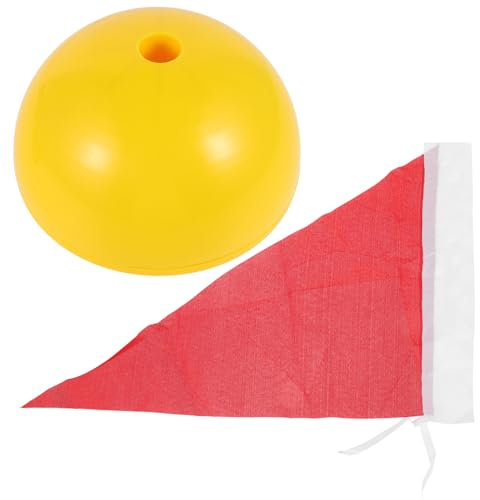 OSOLADY Eckfahnen Für Fußball Fußballtrainingsgeräte Agility-trainingsset Trainingsmarkierungen Fußball-Agility-stangen Stabile Basis Tragbares Design Langlebige Materialien