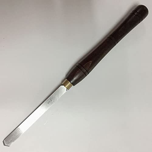 Woodworking Tools,Wood Turning Tool with HSS Blade Walnut Handles, Wood Lathe Chisel High Speed Steel Gouge 1 Piece for Beginners, Hobbyists and Professionals,7/8 roughing Gouge(5/8shear scraper)