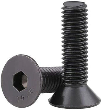 Voirrow 1 x Innensechskant-Senkkopfschraube, schwarz, Grad 10,9, Sechskantschraube, M12, M16, M20(M12x90)