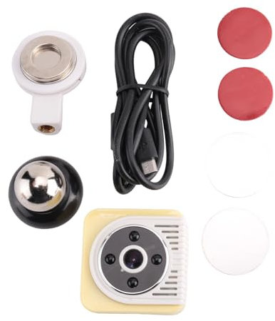 Pluuttiem La Camara H5 720P Mini Camara WiFi P2P Camara IP de Vision Mini videocamara DV Voz Video grabadora Camara Deporte al Aire Libre DVR (Amarillo)