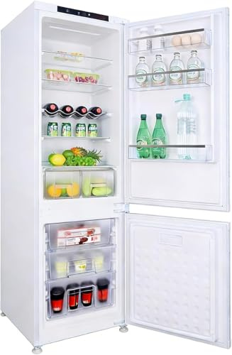 Frigo congelateur encastrable réfrigérateur | refrigerateur congélateur ，【No Frost Plus】，177 cm | 248 L (186 L/62 L Congelateur ) | Réfrigérateur-congélateur avec charnières de porte réversibles