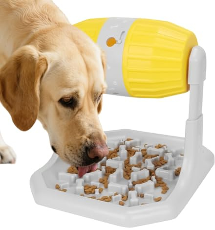 Walopola Gamelle pour Chien à Alimentation Lente | Gamelle Puzzle pour Chien | Vaisselle de Jeu Interactive pour Chiot, Chaton, intérieur, Salon, Maison, extérieur, Voyage
