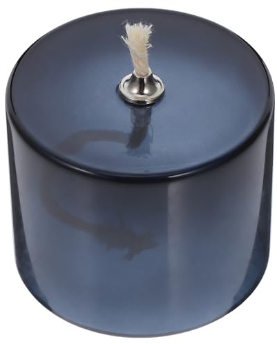 Angoily Kreative Glas Öllampe als Tischdeko für Hochzeit und Feier 1 Stück | Elegante Deko aus Glas mit Baumwolldocht, für Bankette und Partys, Stilvoller Blickfang mit Dualer Nutzung