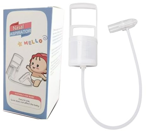 Safe Aspirator, Manual Nose Suction, with Handheld Mucus Removal Device for Newborns, Removable Hygienic Cleaner, Care , Travel Home Nursery Use