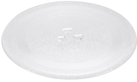 GETAJGHSD Mikrowellen Installieren und Leicht zu Bedienen 24,5cm Durchmesser Glasplatte Drehteller aus Glas Geeignet zum Backen im Mikrowellenofen