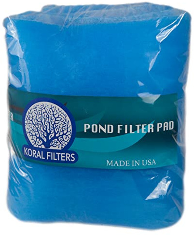Koral Filters Original Koi Pond and Aquarium Filter Pad Media Roll - Blue Bonded - 24 Inches by 72 Inches (6 ft) by 0.75 Inches - Cut to Fit - Durable - Fish and Reef Aquarium Compatible