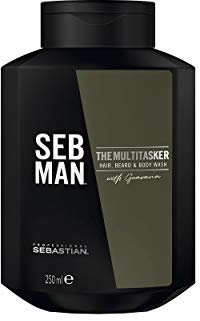 SebMan The Multitasker Champú 3 en 1 Frescor intenso piel, cabello y barba 250ml