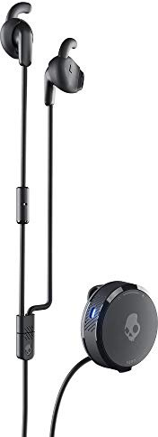 Skullcandy Vert Bluetooth Wireless Earbuds, Microphone, 12h Battery Rapid Charge, Glove Friendly, IPX4 Sweat/Water Resistant, Black/Grey