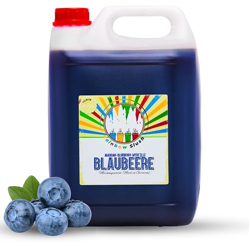 Sirope Rainbow Slush SIN AZO | sabor arándano | Concentrado para Slushy Maker máquinas de granizados máquinas de hielo bebidas 1:5