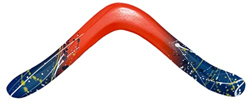 Colorado Boomerangs Q2 Boomerang de madera – Auténtico australiano fabricado con diseño colorido (diestros)