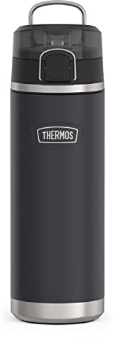 ICON Series by THERMOS Stainless Steel Water Bottle with Spout 24 Ounce, Granite