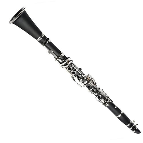 Anfänger Klarinette B-Klarinette Versilbert Tragbares Einsteiger-Klarinetteninstrument Standard-Vollton