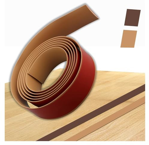 Schutzleiste - Übergangsleiste höhenausgleich - Boden-Leiste Zum Vinyl Übergangs - Übergangsleiste ohne bohren, Ausgleichsprofil für Laminat & Parkettböden, Türschwelle(Brown,1mx5cm)